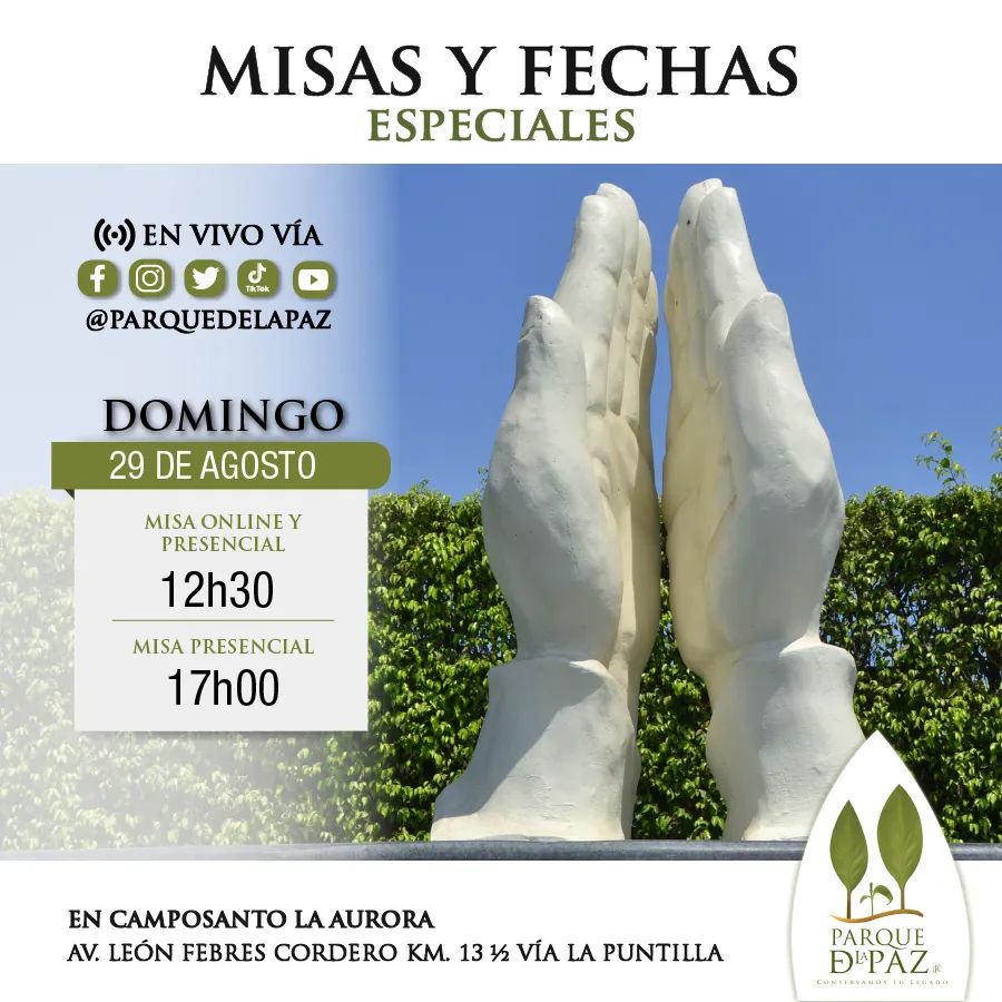 Misas y fechas especiales